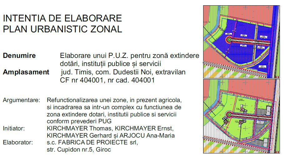 Read more about the article Intenție elaborare P.U.Z.